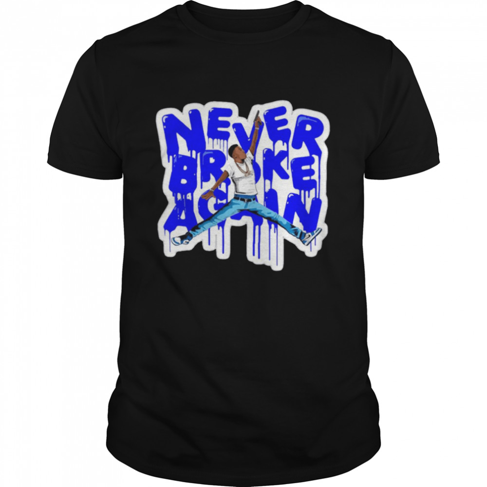 Never Broke Again Nba Youngboy American Rapper Painting Typo shirt