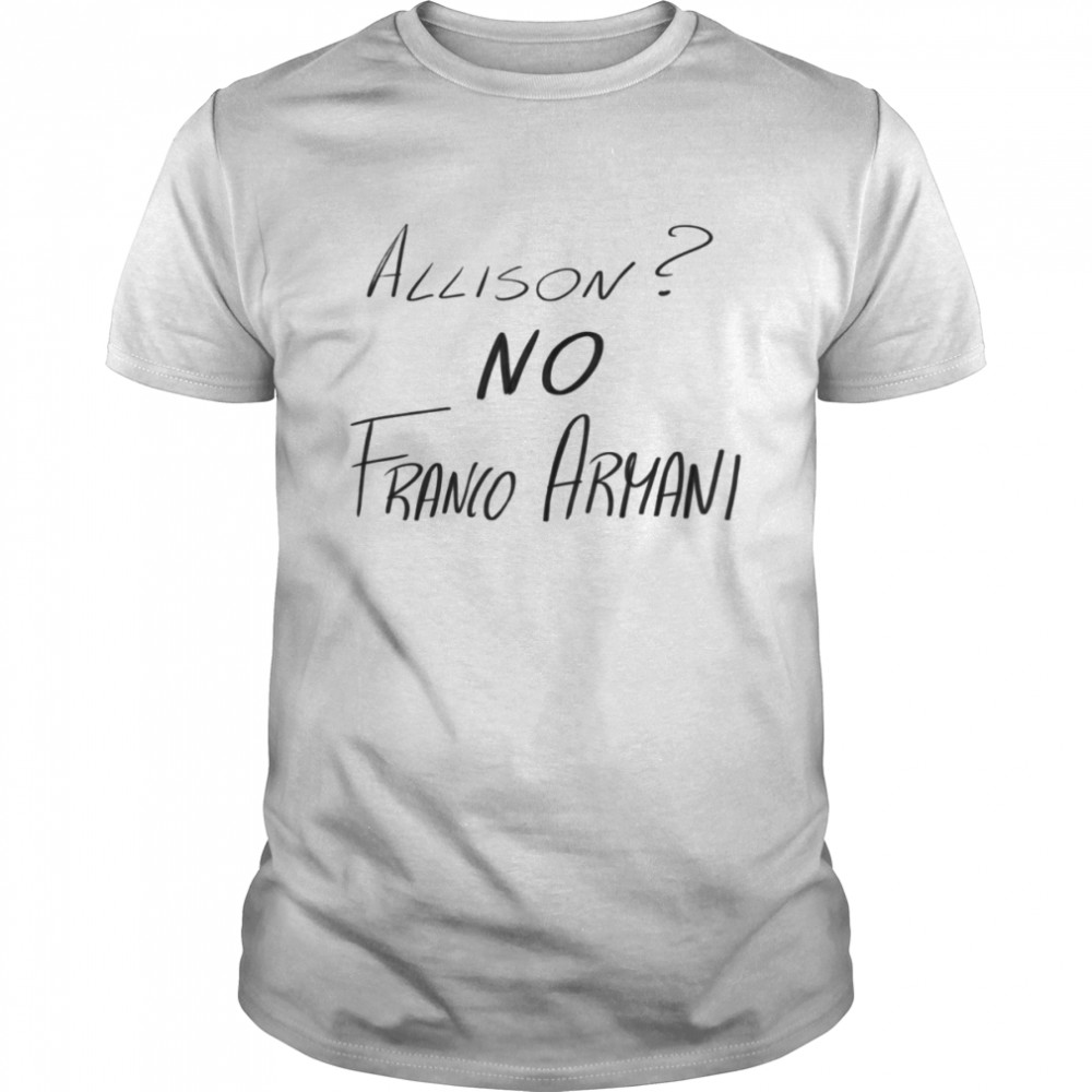 Allison No Franco Armani Football shirt