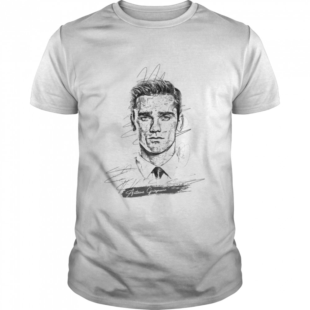 Antoine Griezmann Abstract Sketch Art Football shirt