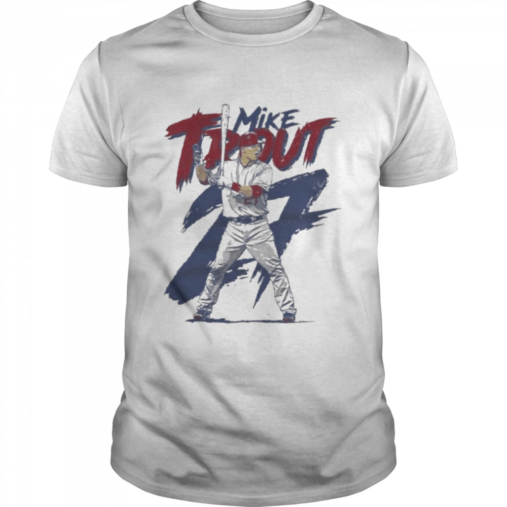 Baseball Mike Trout sports design t-shirt