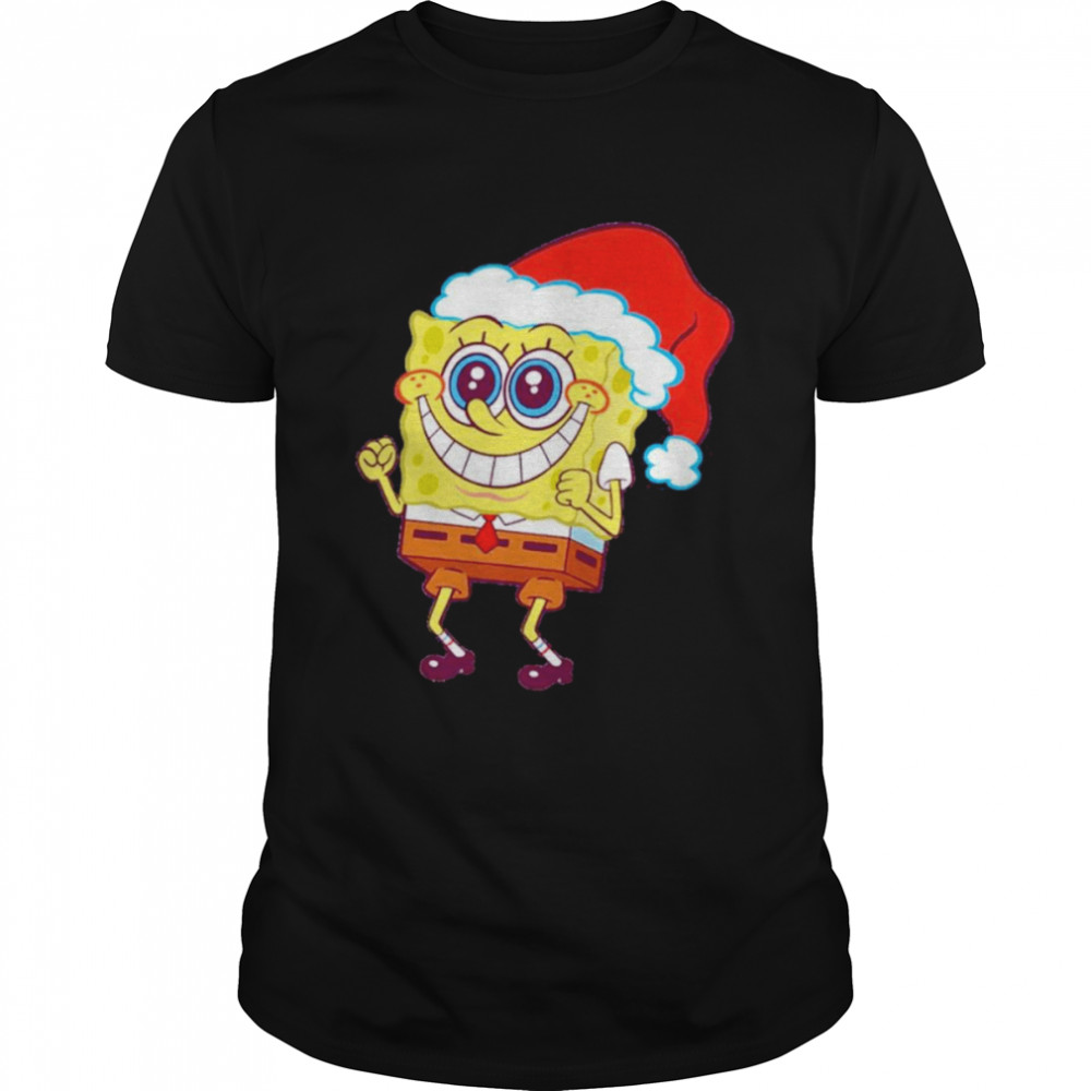 Christmas Spongebob cartoon funny holiday t-shirt