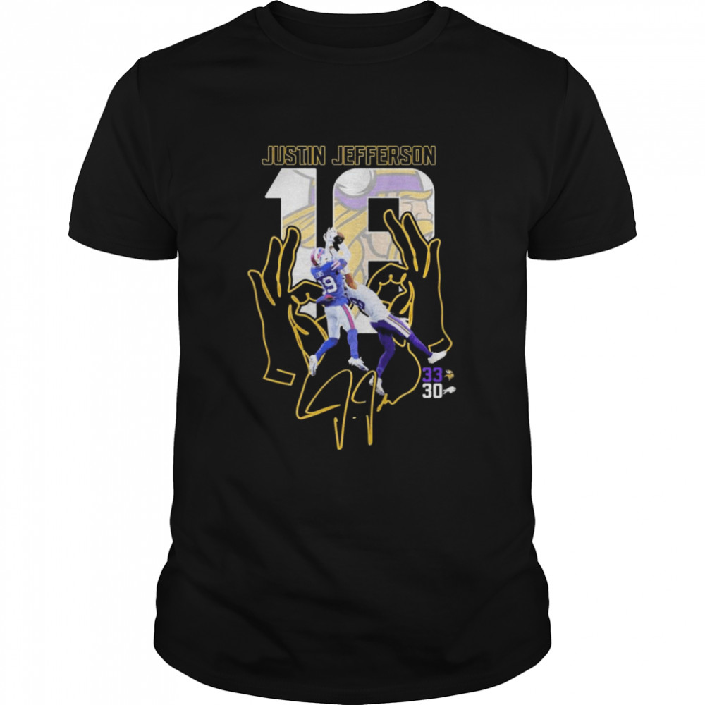 Justin Jefferson Catch Minnesota Vikings 33-30 Buffalo Bills Shirt