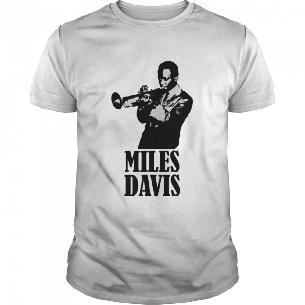 Logo Decal Black Design Miles Davis shirt