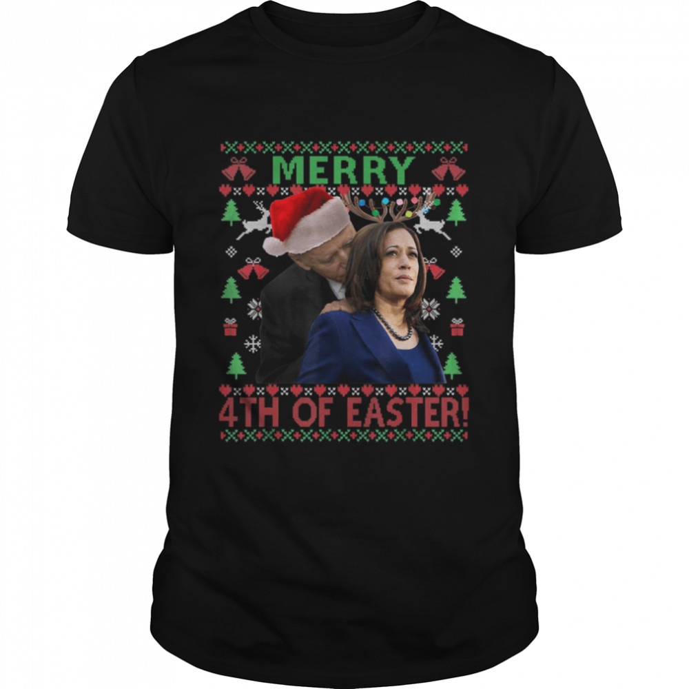 Merry 4th Of Easter Funny Biden Ugly Christmas shirt