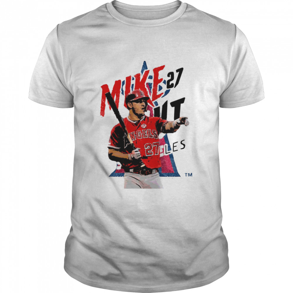 Mike Trout Number 27 Baseball shirt