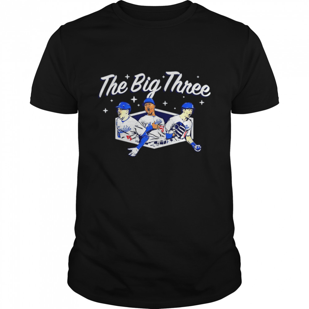 The Big Three Dodgers Baseball shirt