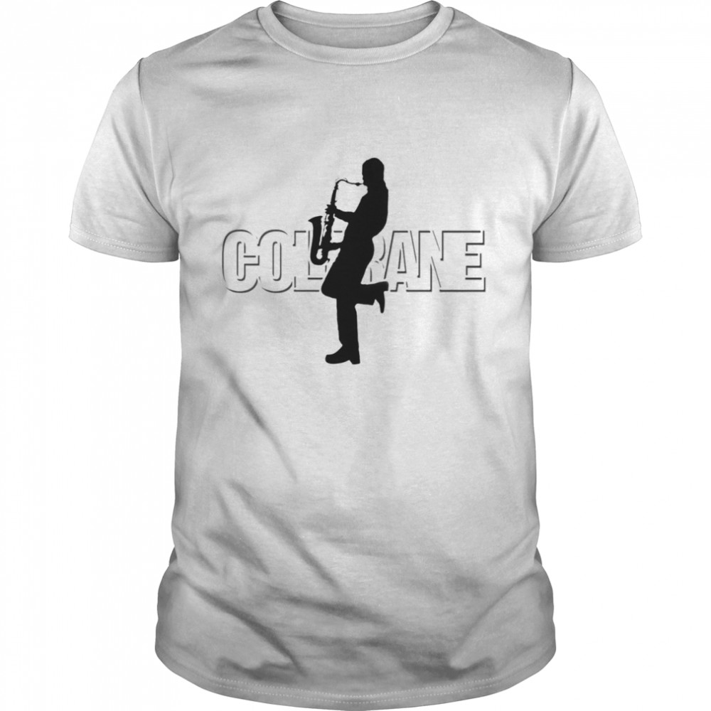 Typographic Design John Coltrane Jazz Music shirt