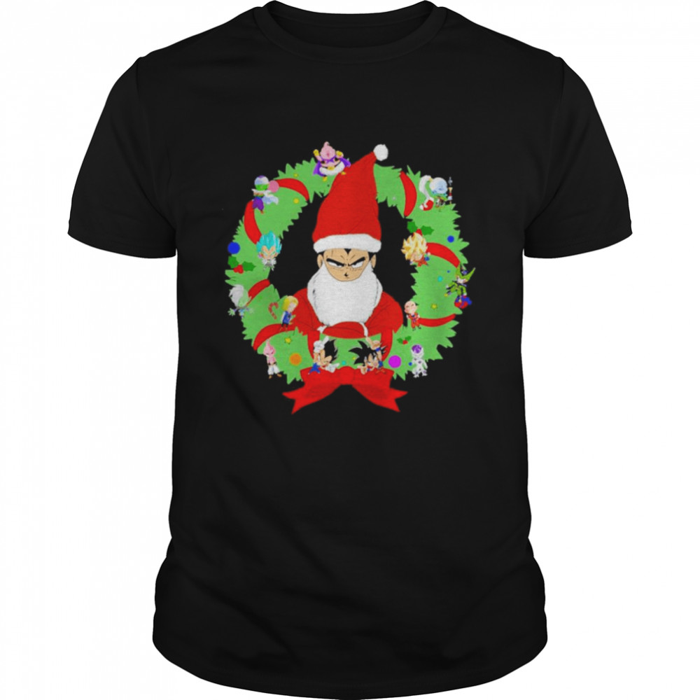 Xmas vegeta Goku design dragon ball t-shirt