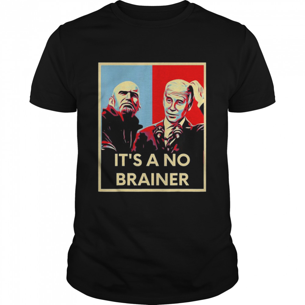 Biden Fetterman 2024 It’s a No Brainer Trump Xmas Political T-Shirt