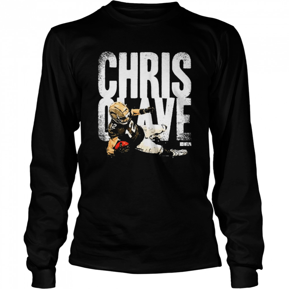 Chris Olave New Orleans Saints TD Catch Bold  Long Sleeved T-shirt