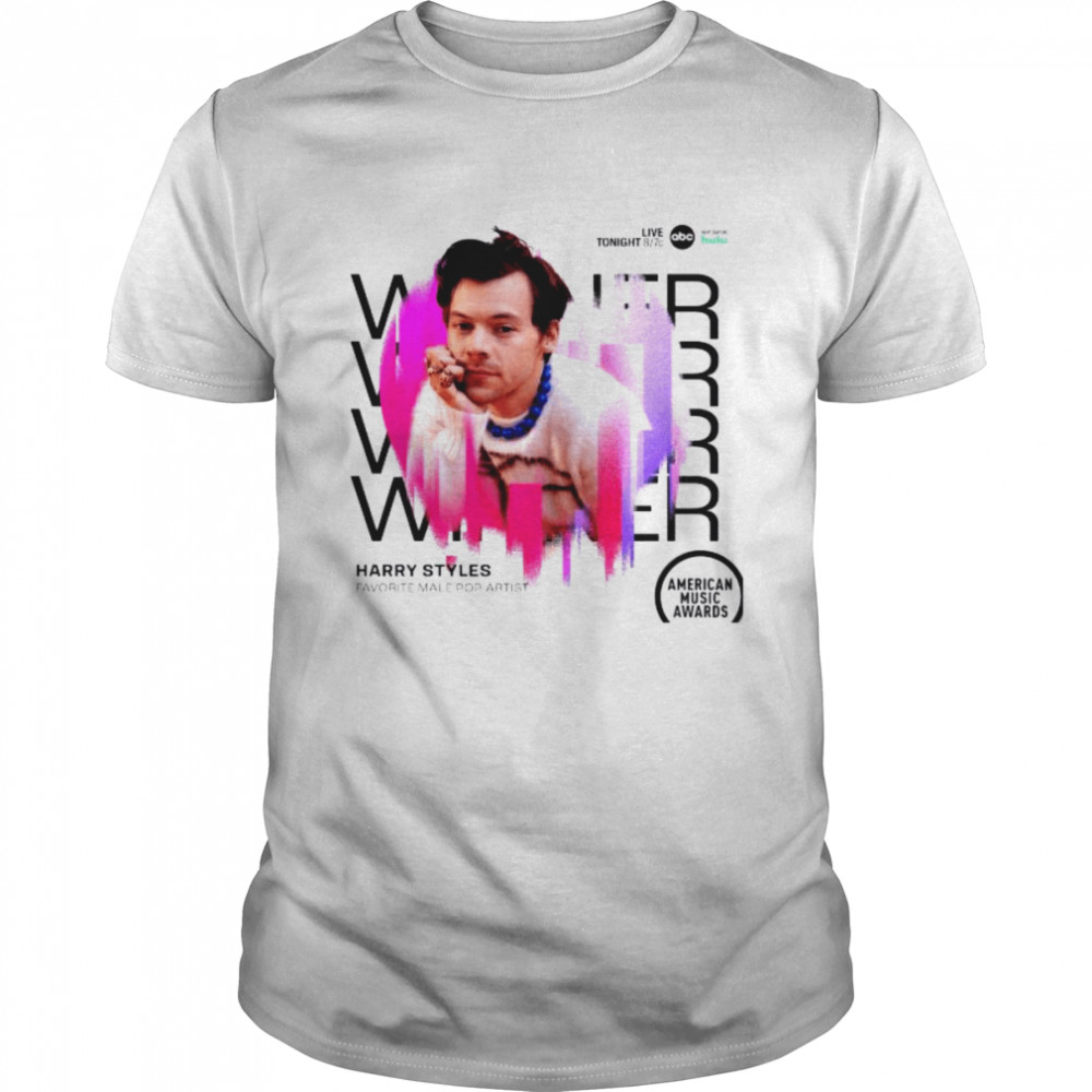 Harry styles winner favorite male pop artist amas award shirt