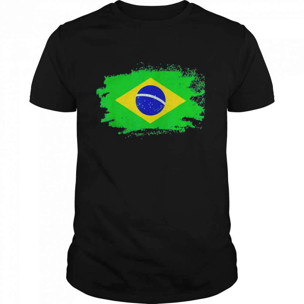 I Love Brazil Soccer Football Brazilian South Latin America T-Shirt