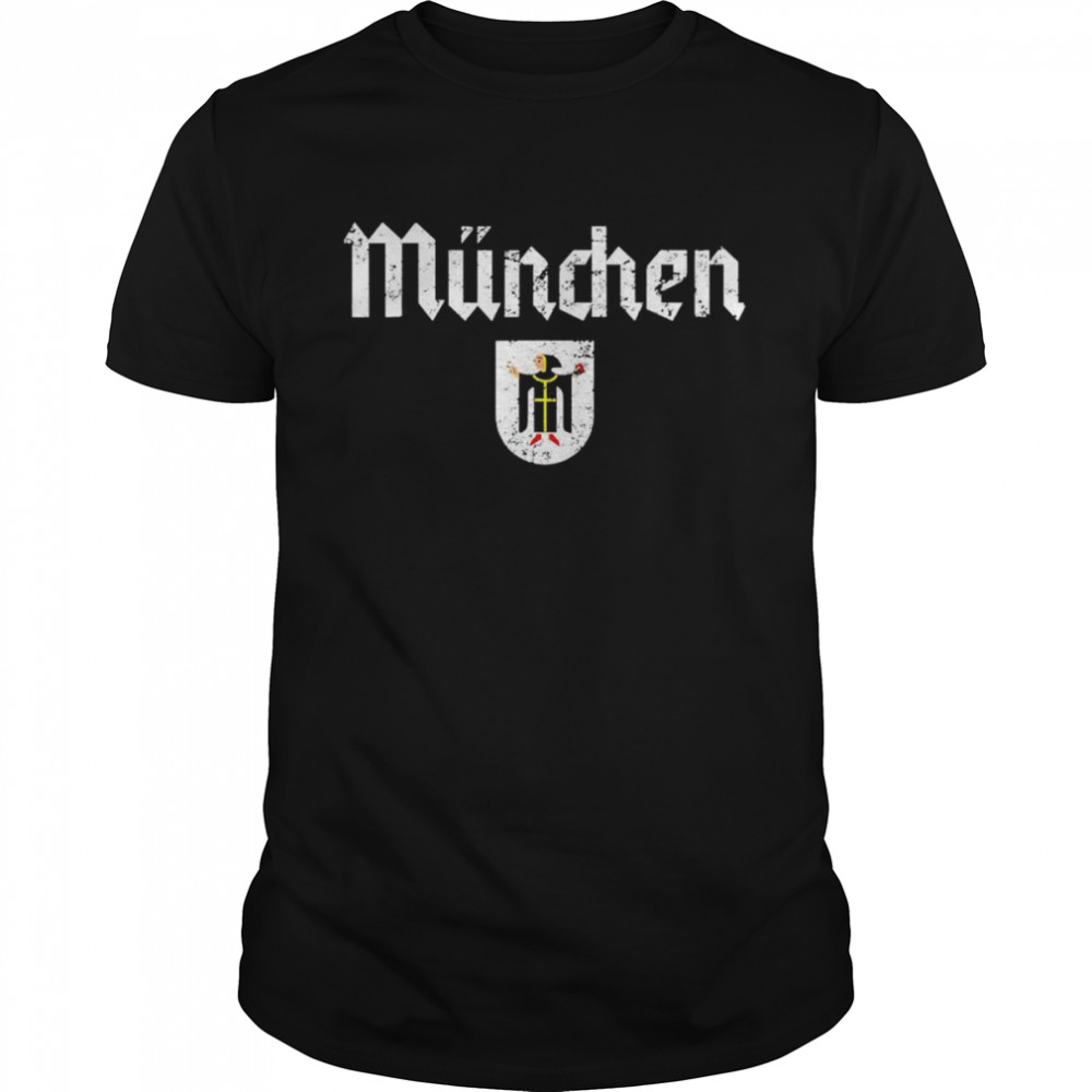 Munich Germany Muenchen Vintage Retro Distressed T-Shirt