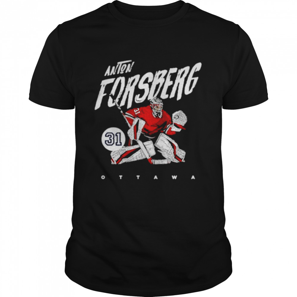 Nice anton Forsberg Ottawa Senators grunge shirt