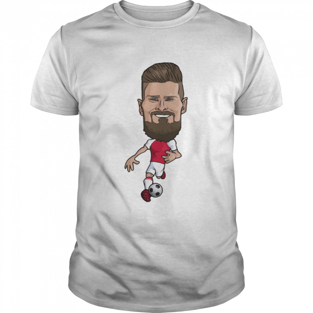 Olivier Giroud Big Head Chibi Football shirt