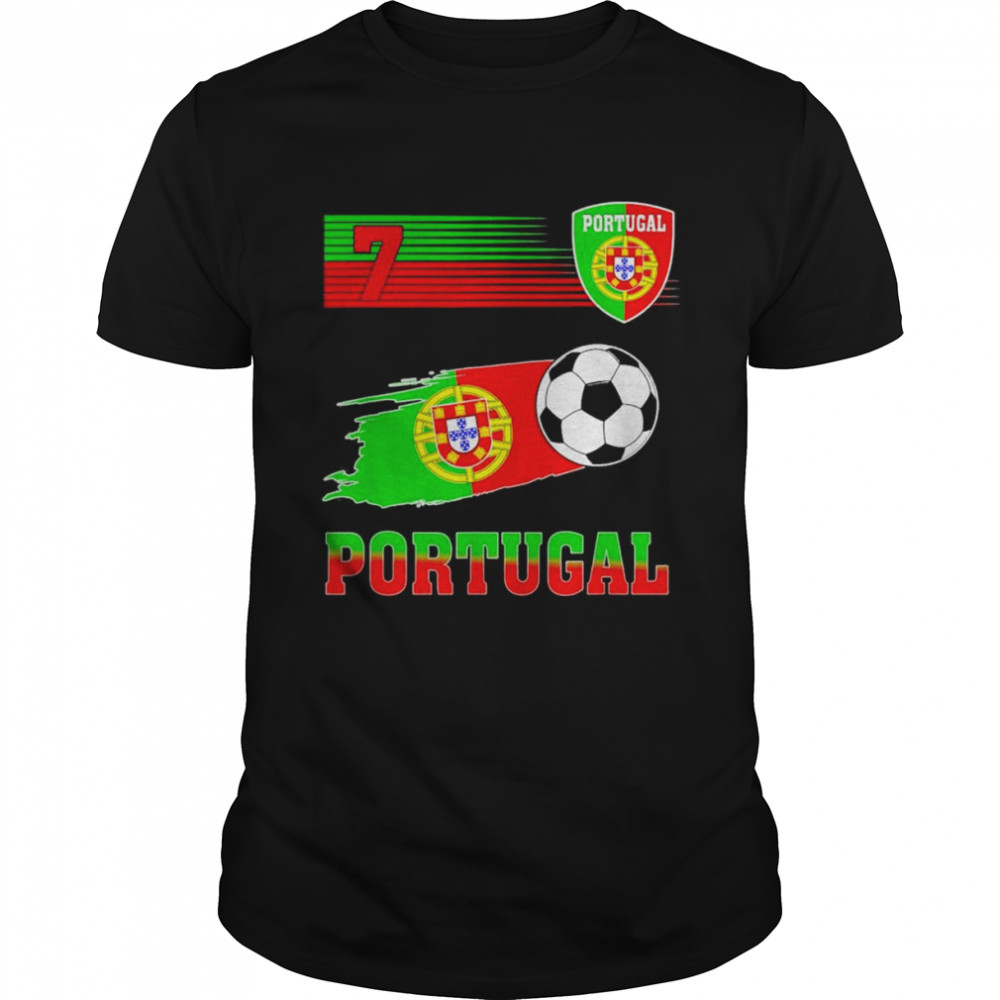 Portugal Soccer Flag Jersey Portugalese Retro 7 2022 T-Shirts