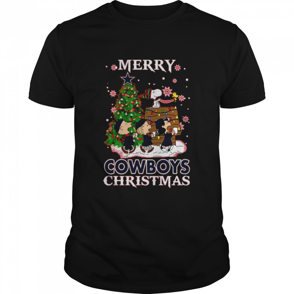 Snoopy and Friends Merry Dallas Cowboys Christmas shirt