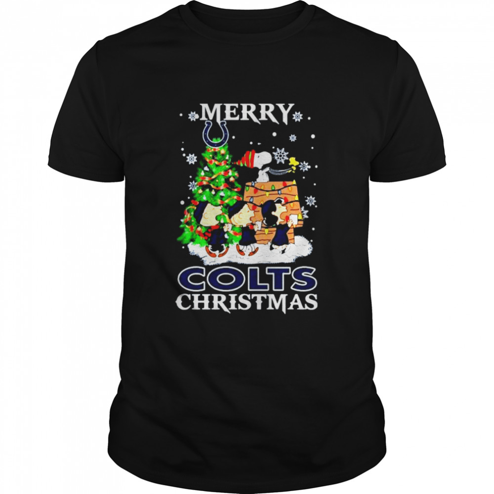 Snoopy and Friends Merry Indianapolis Colts Christmas shirt