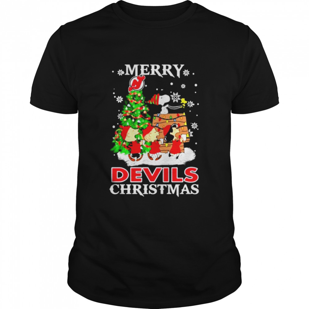 Snoopy and Friends Merry New Devils Christmas shirt