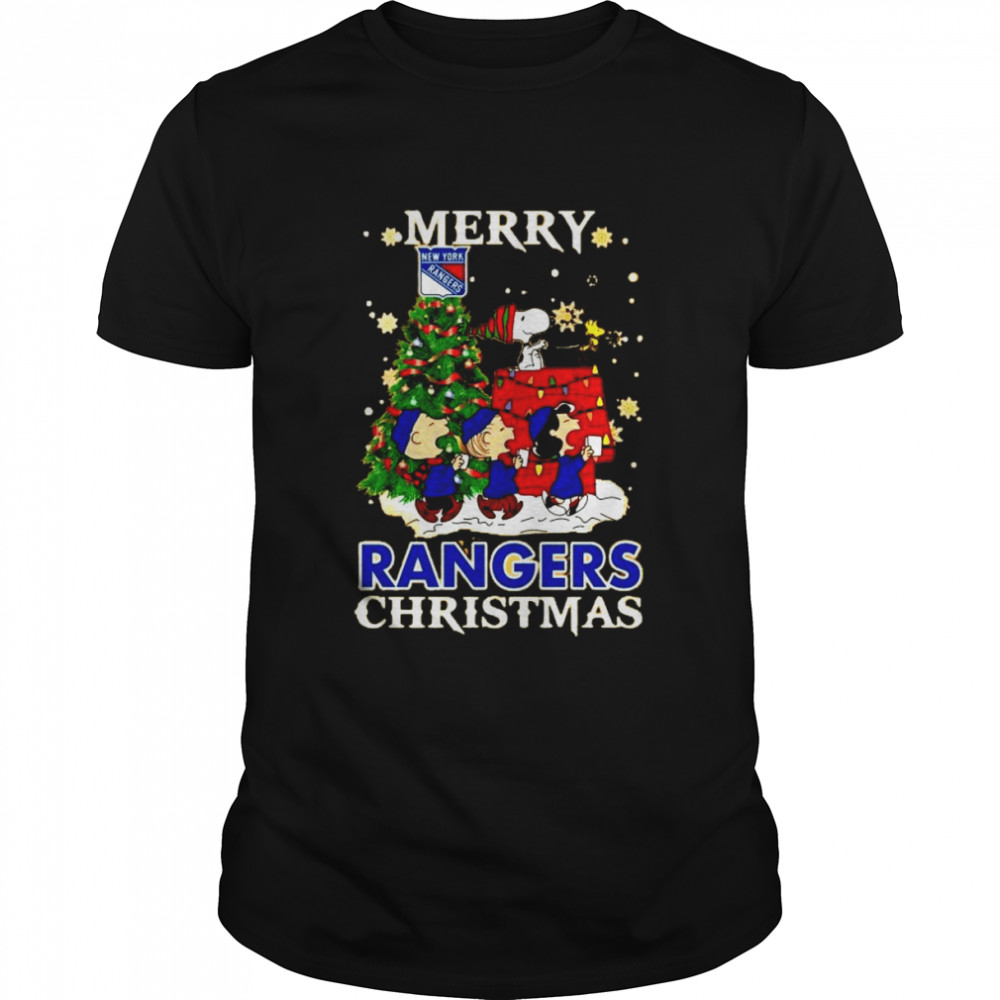 Snoopy and Friends Merry New York Rangers Christmas shirt