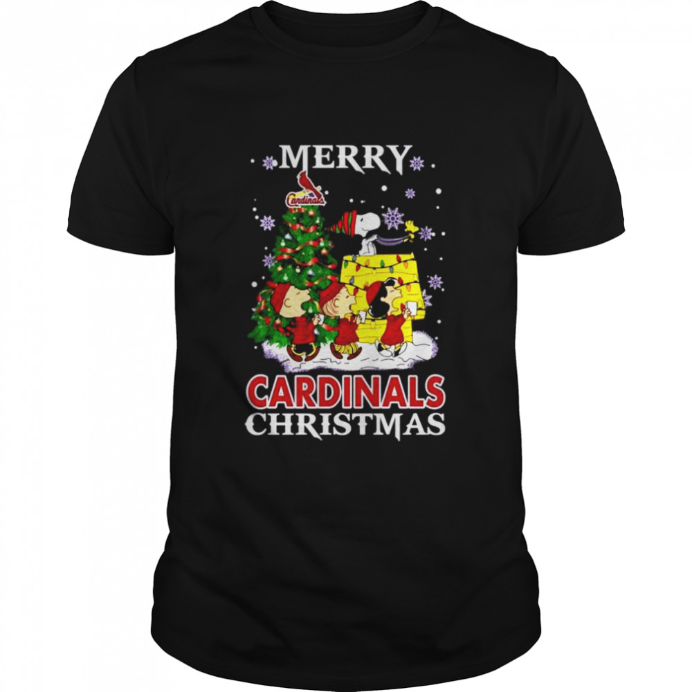 Snoopy and Friends Merry St Louis Cardinals Christmas shirt