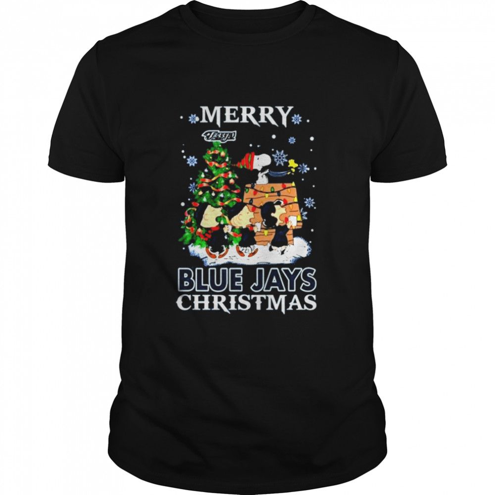 Snoopy and Friends Merry Toronto Blue Jays Christmas shirt