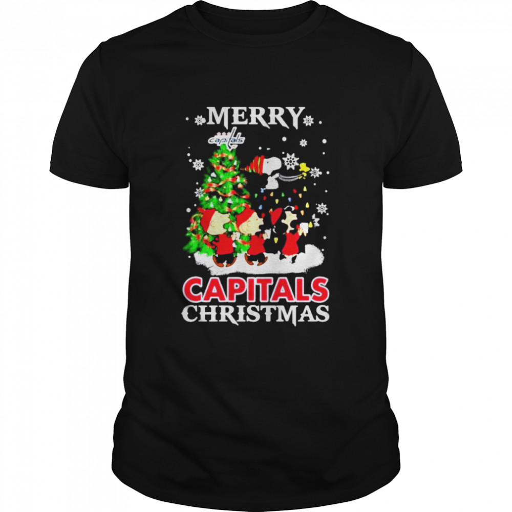 Snoopy and Friends Merry Washington Capitals Christmas shirt