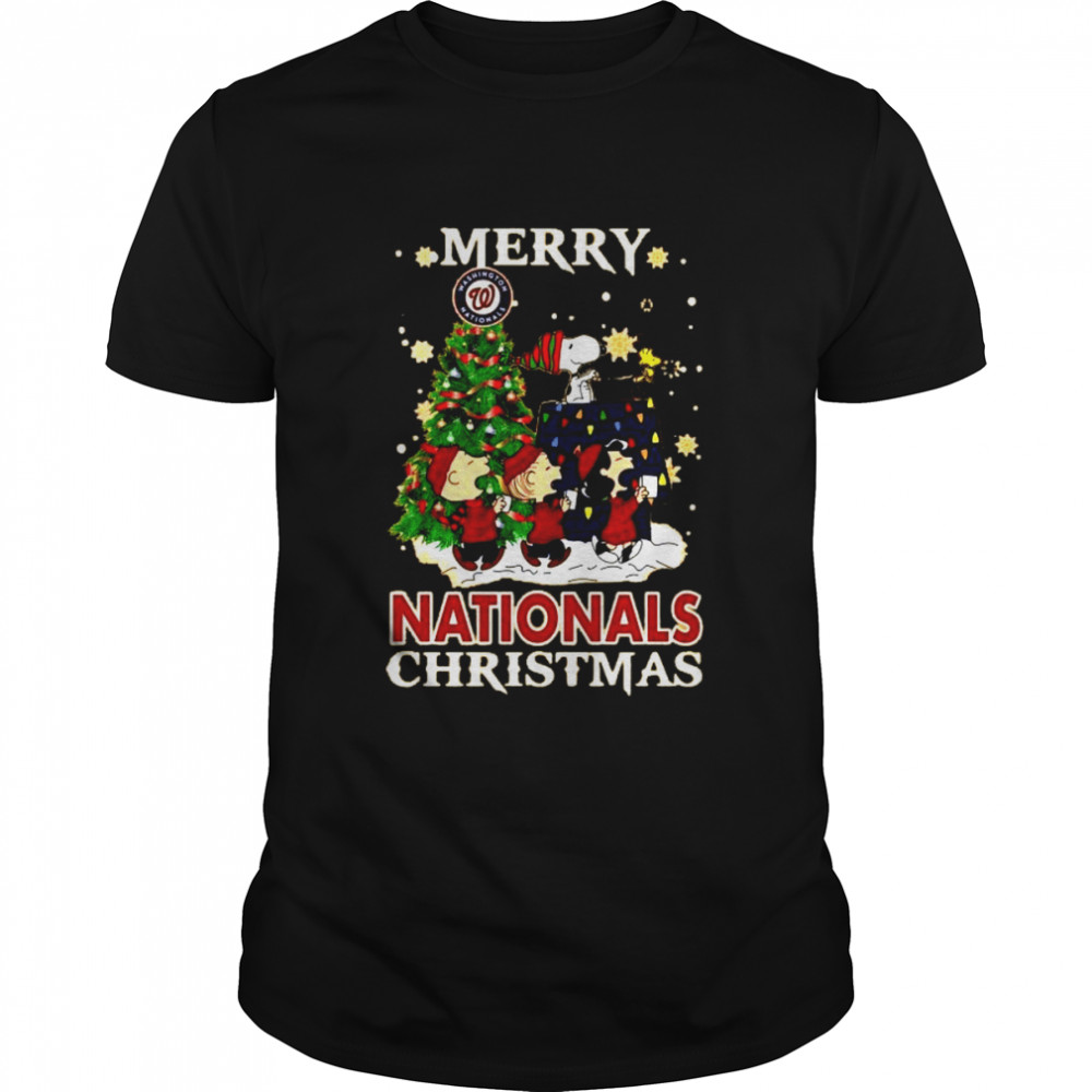 Snoopy and Friends Merry Washington Nationals Christmas shirt