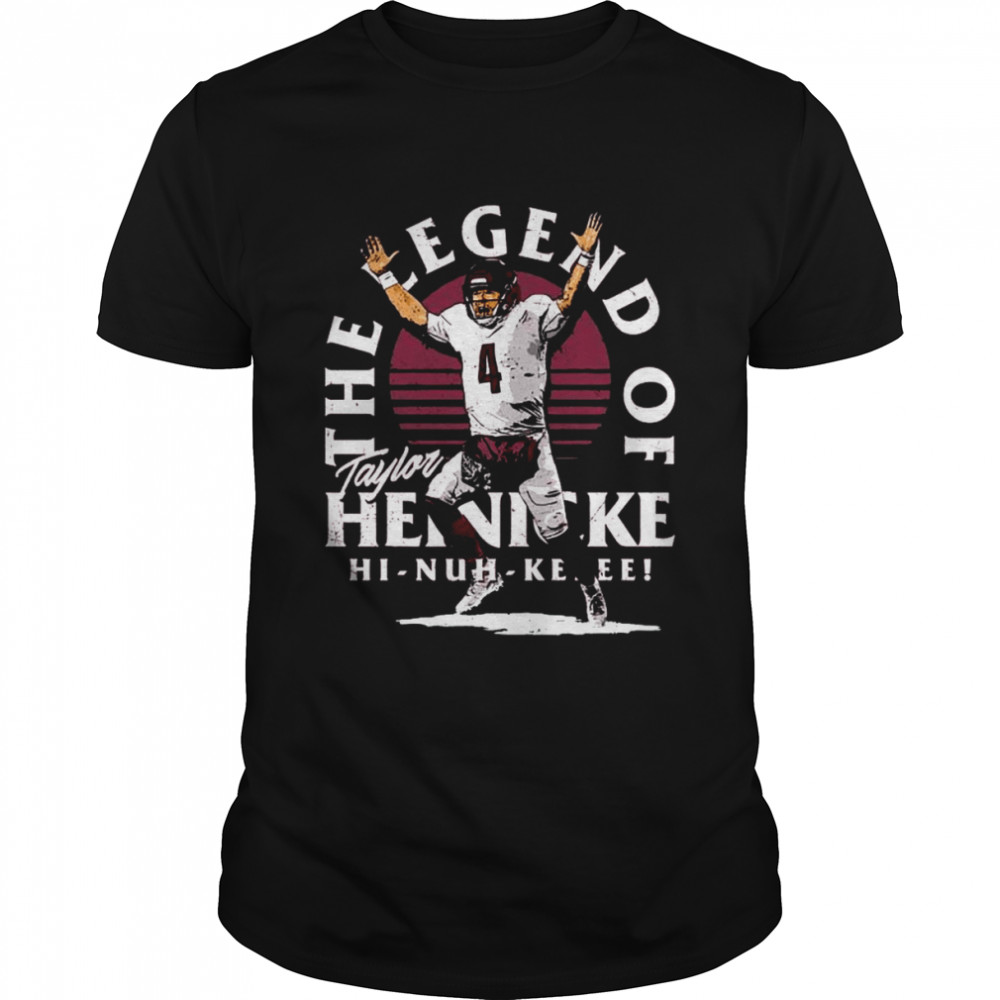 Taylor Heinicke Washington Commanders The Legend Shirt