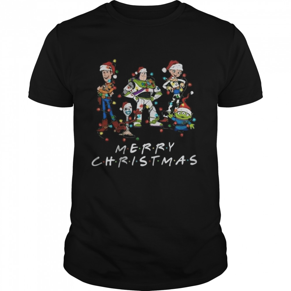 Toy Story Santa Characters Merry Christmas Lights 2022 shirt