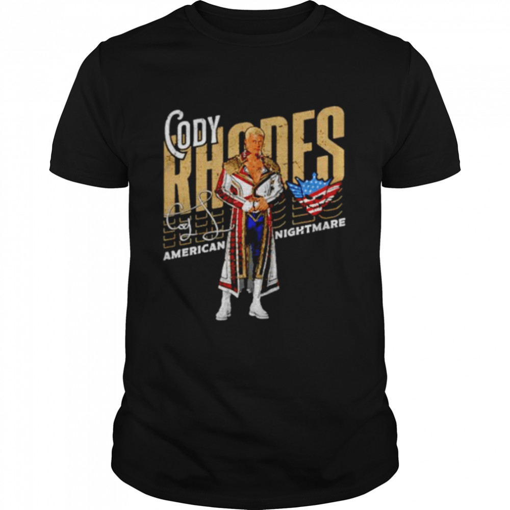 american nightmare Cody Rhodes signature slant shirt