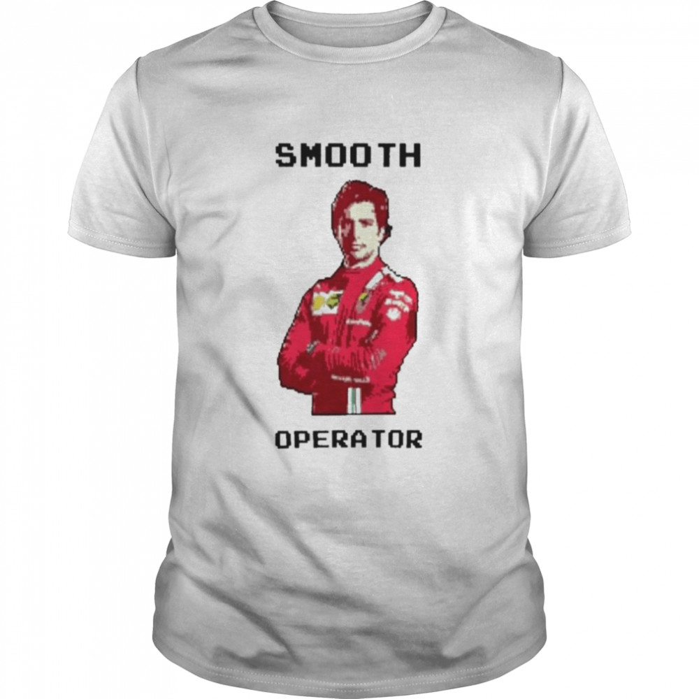 Boy Who Loves Carlos Sainz Smooth Operator Pixel T-Shirt