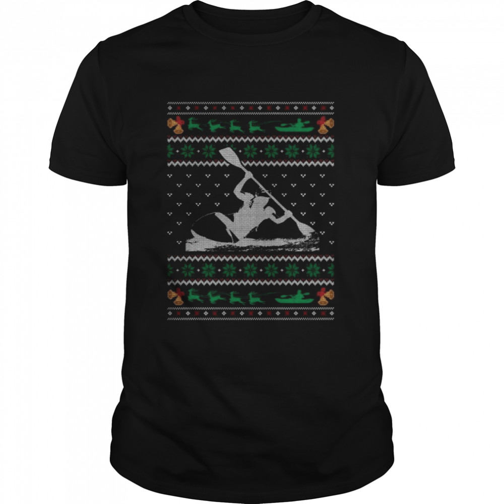 Kayaking Ugly Christmas Sweatshirt