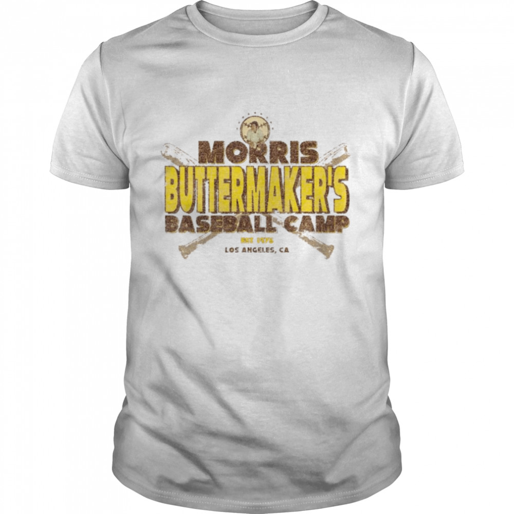 Morris Buttermaker’s Baseball Camp shirt