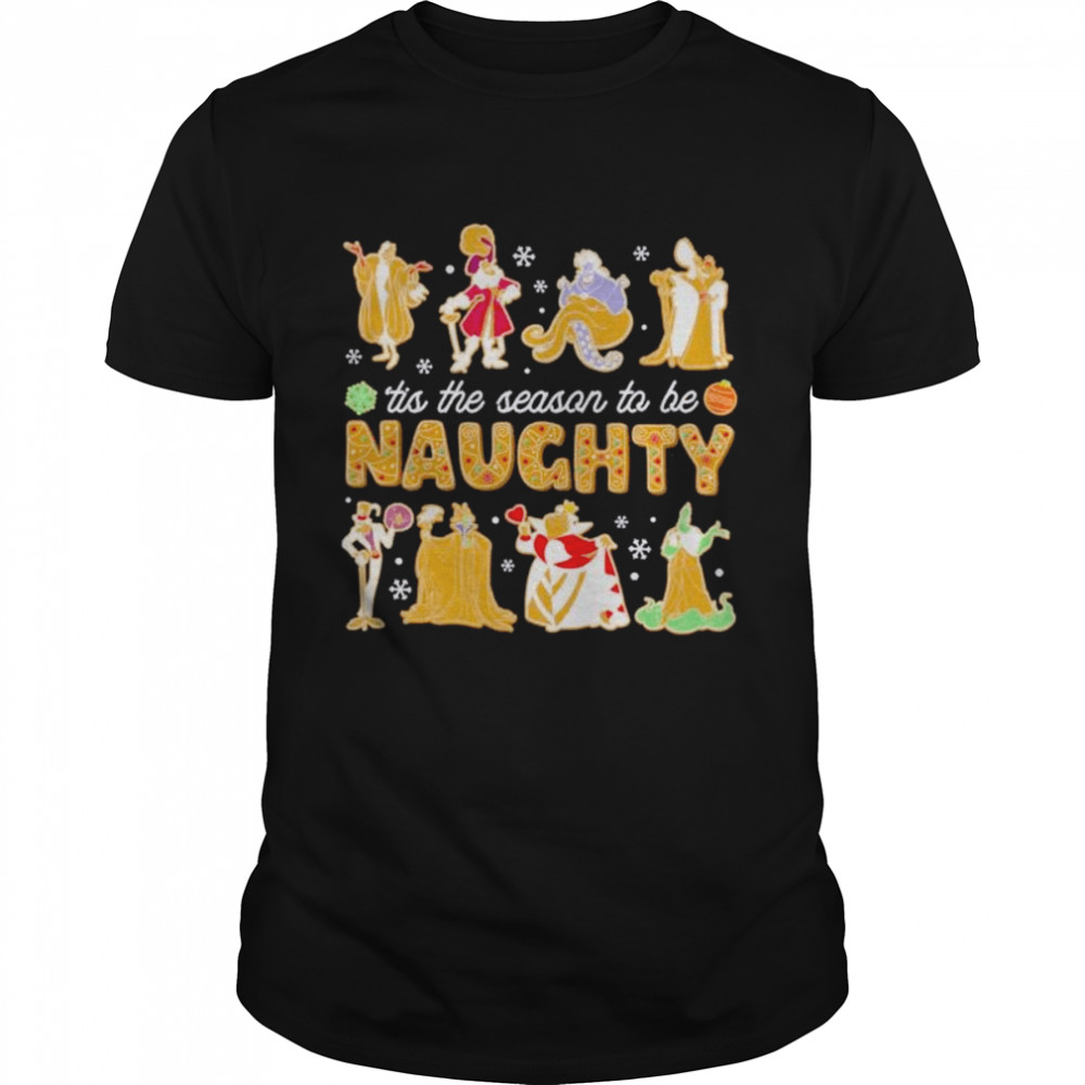 Naughty List of Villains Christmas 2022 shirt