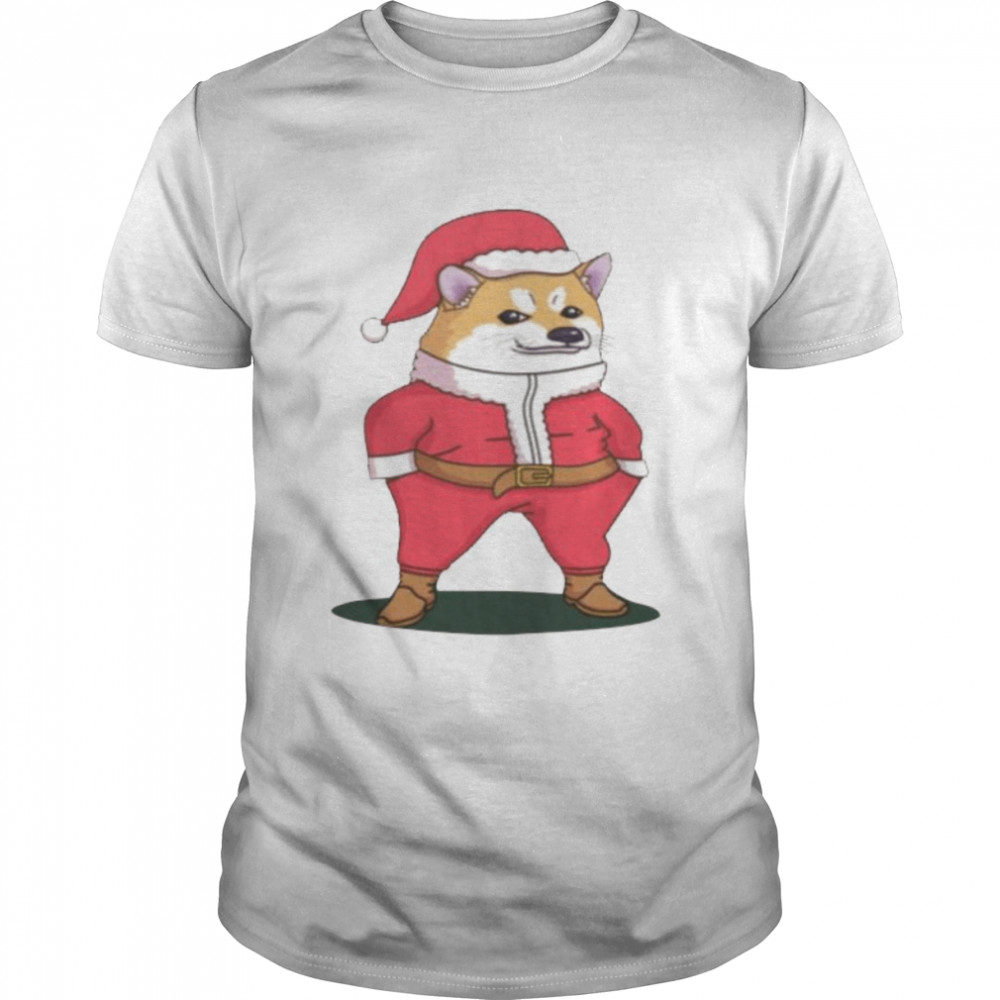 Shiba Inu Nafo Santa Fella Christmas Shirt