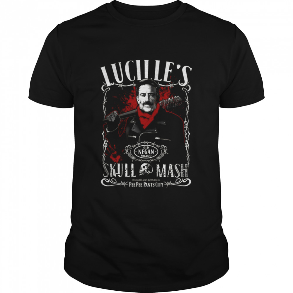 Skull Mash Negan The Walking Dead Character shirt