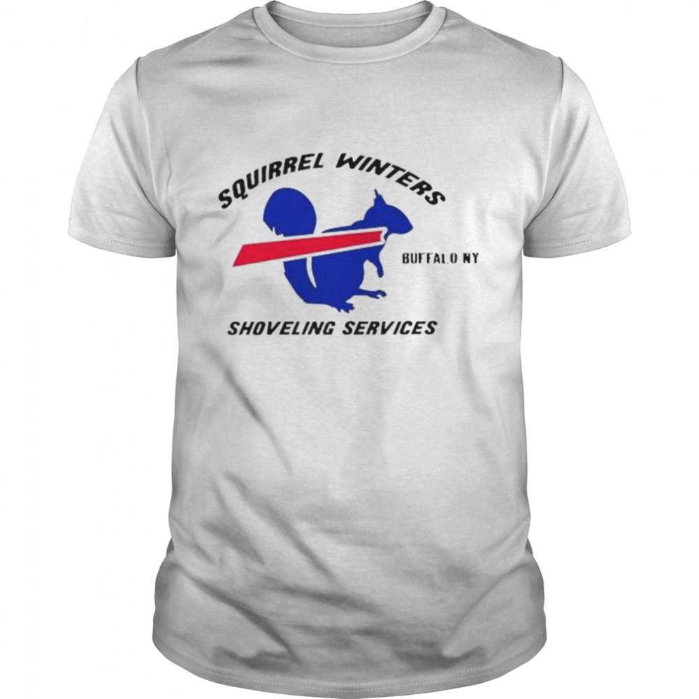 Squirrel Winters Shovelling Services Buffalo NY shirt