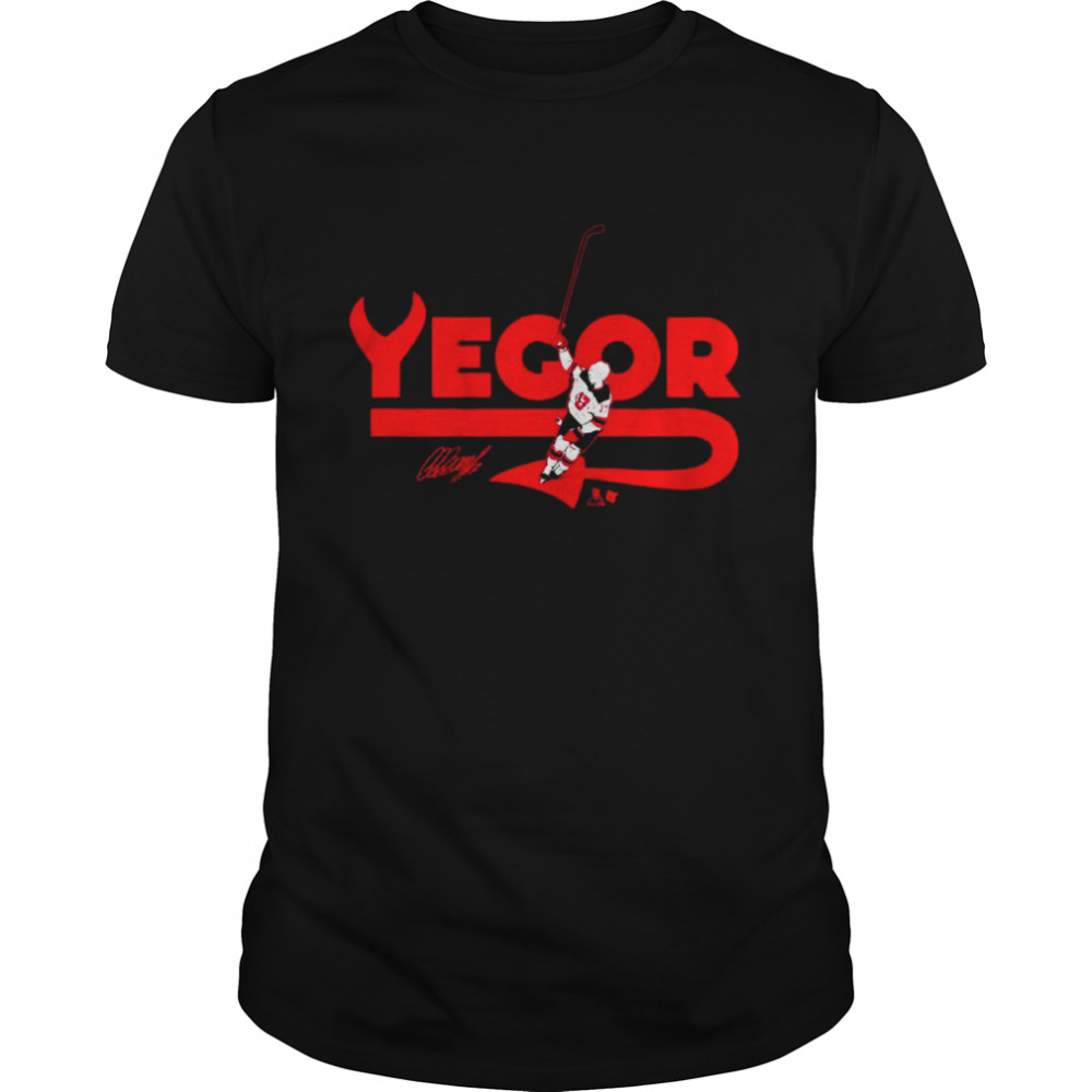 Yegor Sharangovich Celly Signature Shirt