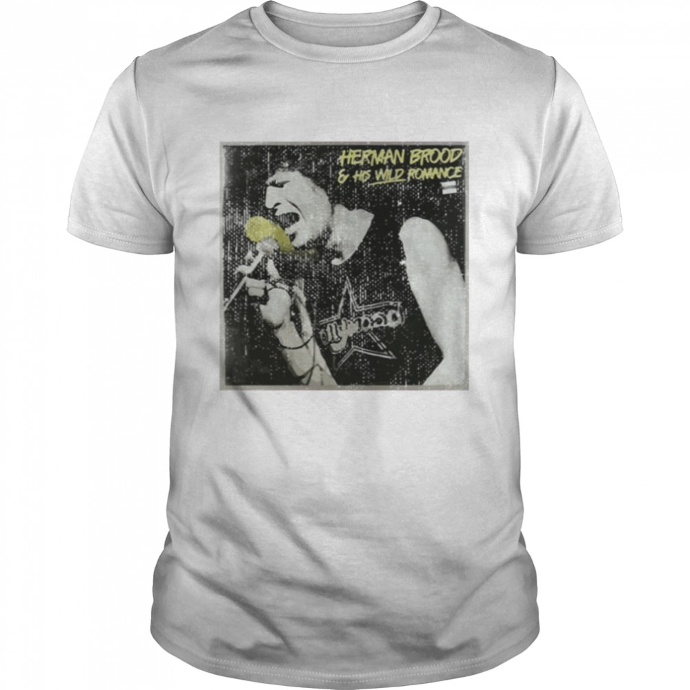 Distressed Portrait Herman Brood Dutch Musician shirt