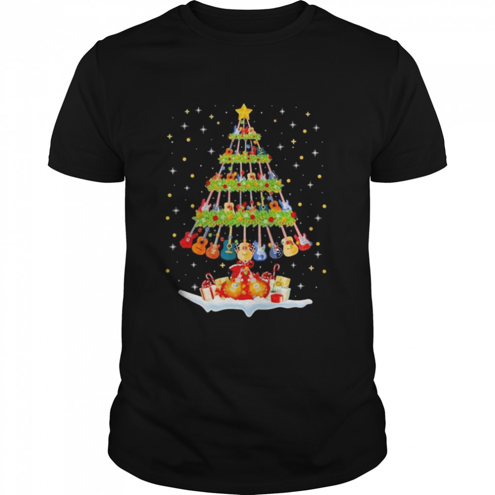 Guitar Music Lover Xmas Lighting Guitar Christmas Tree 2022 Shirt