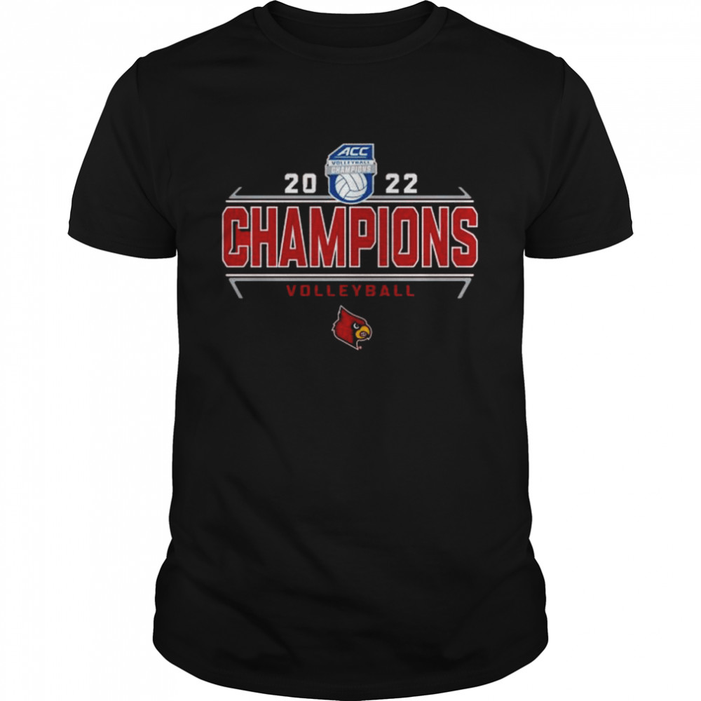 Louisville cardinals blue 84 2022 acc volleyball regular season champions shirt