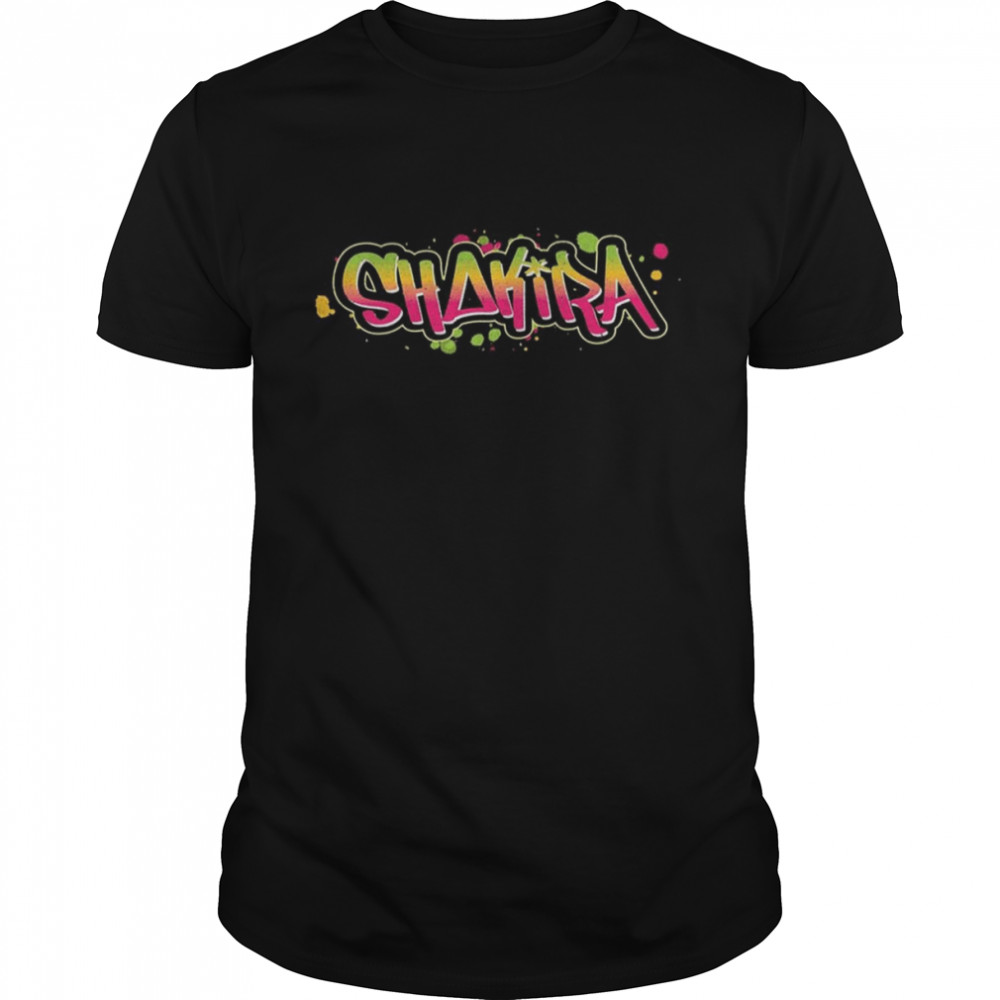 Shakira Graffiti Letters Singer shirt