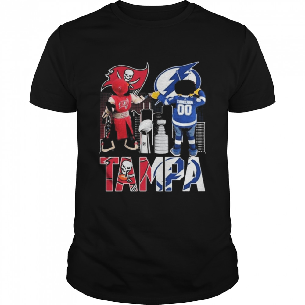 Tampa Bay Buccaneers Captain Fear And Tampa Bay Lightning Thunderbug Shirt