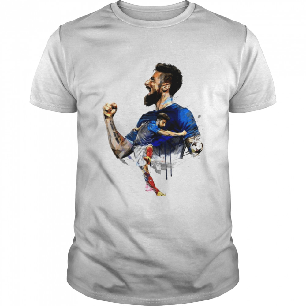 Watercolor Olivier Giroud Football shirt