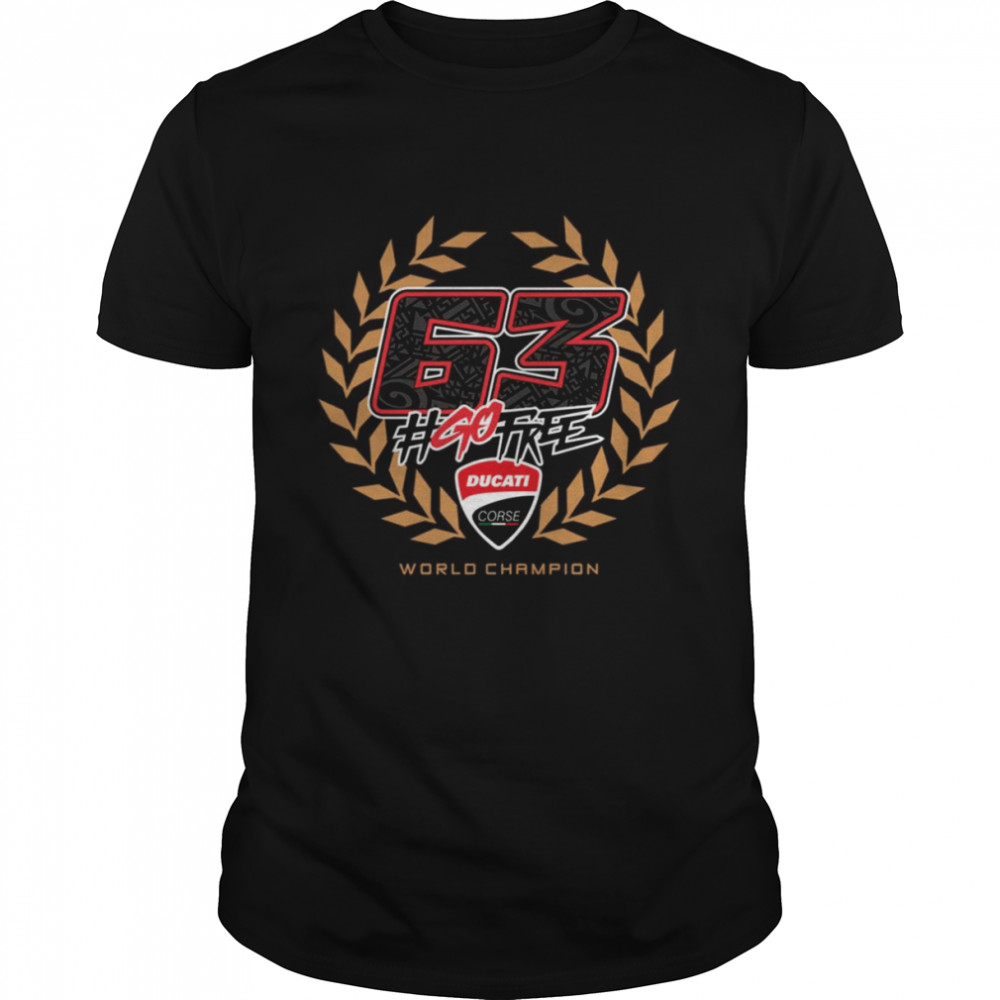 World Champion Logo Pecco Bagnaia Motogp shirt