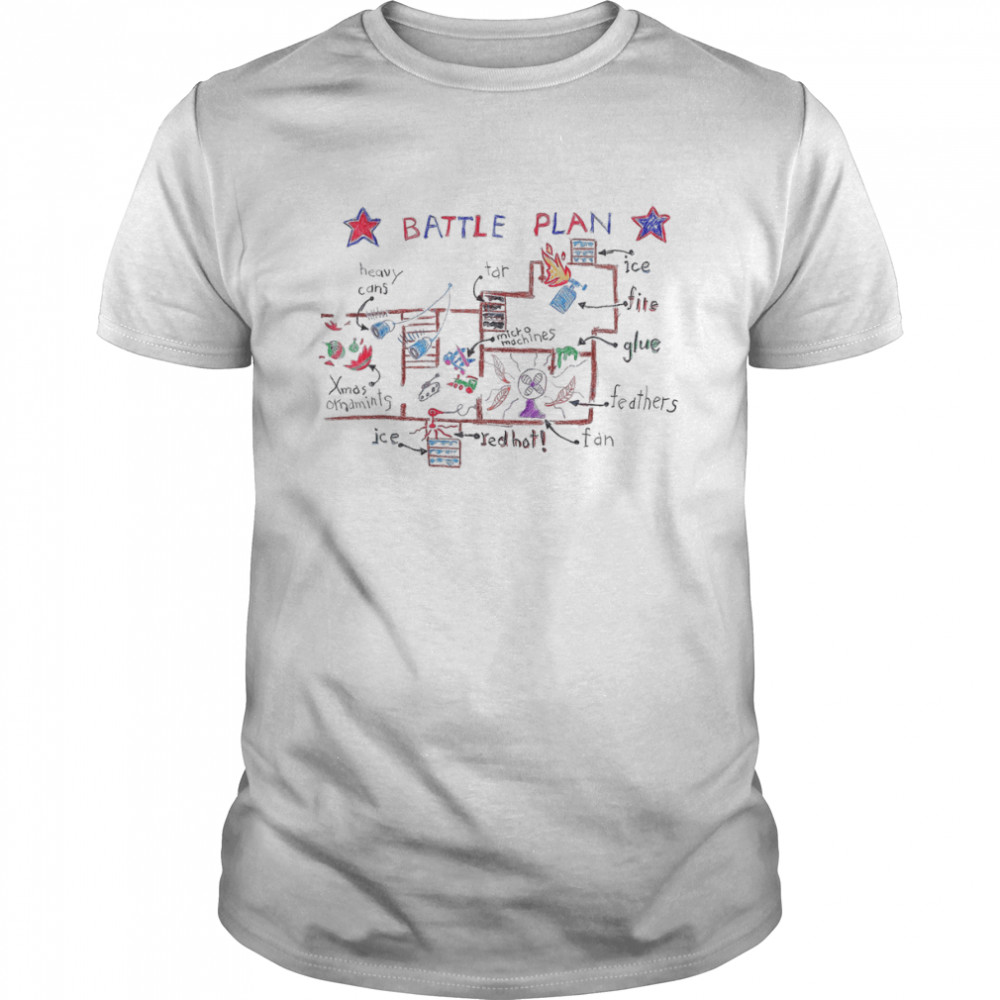 Battle Plan Christmas Home Kids Hand Dawn Alone Xmas Shirt