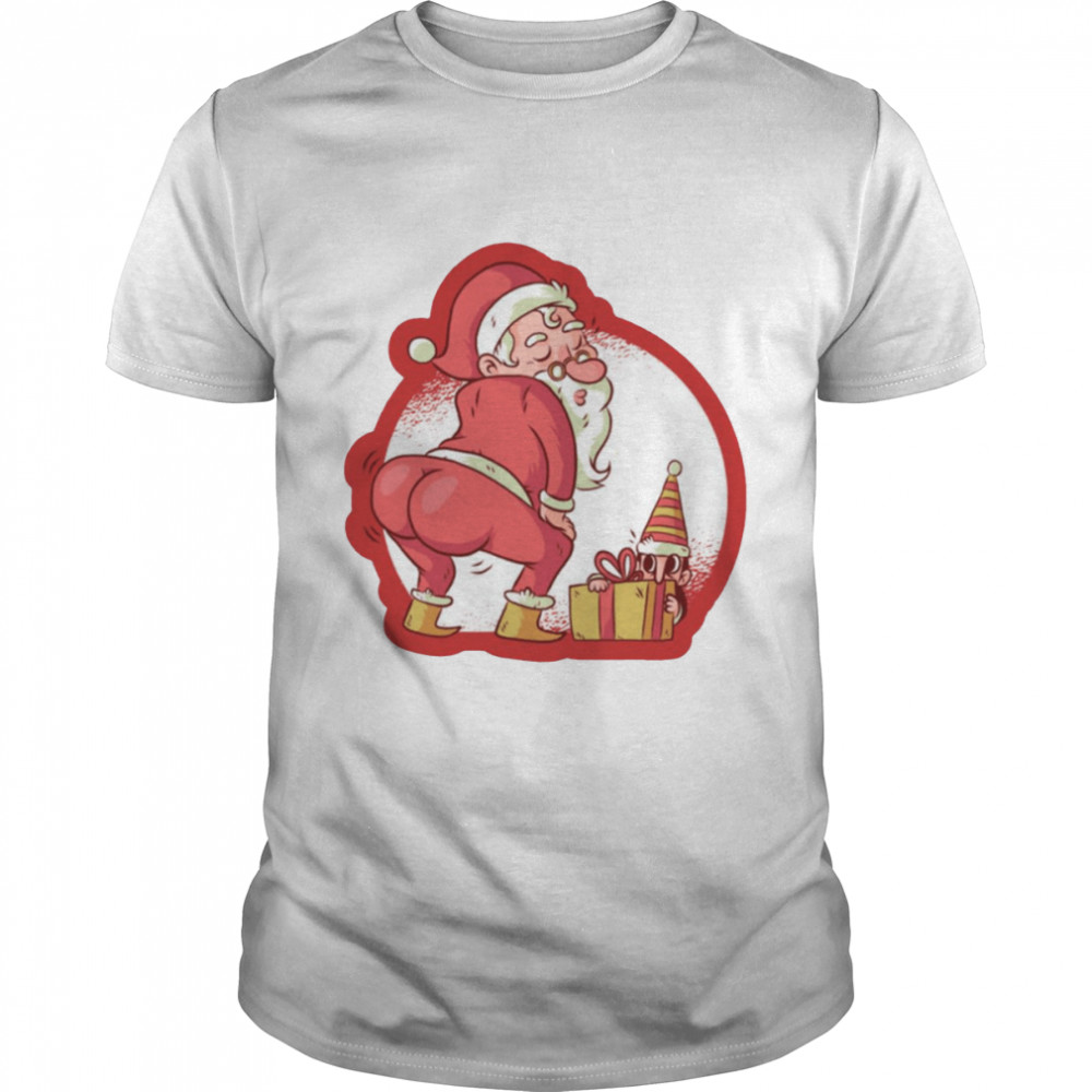 Santa Booty Funny Christmas shirt