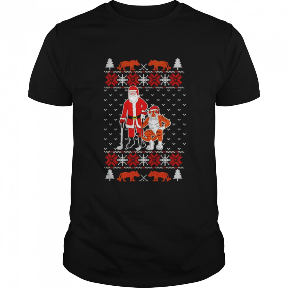 Santa Claus Golf Tiger Vision Christmas 2022 shirt