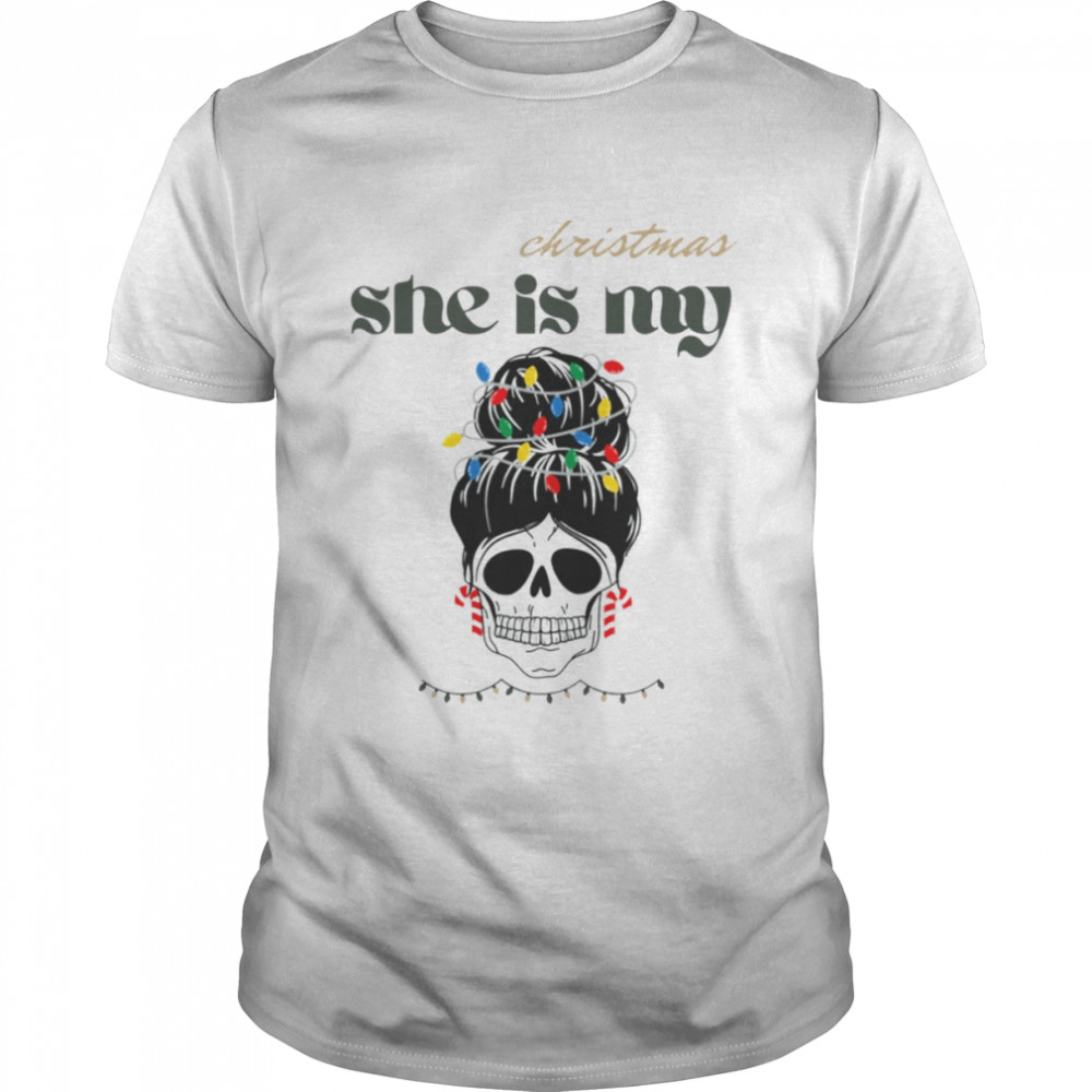 She Is My Christmas Christmas Morning Squad Family Xmas Holidays shirt